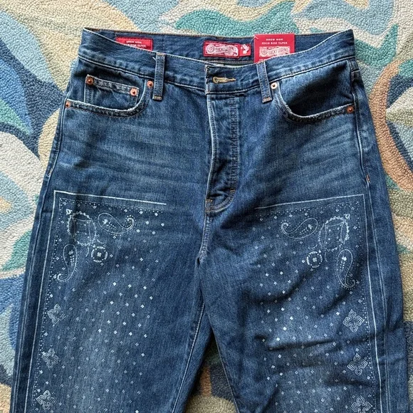 Lucky Legend Paisley High Rise Drew Mom size 8/29 - Picture 3 of 6